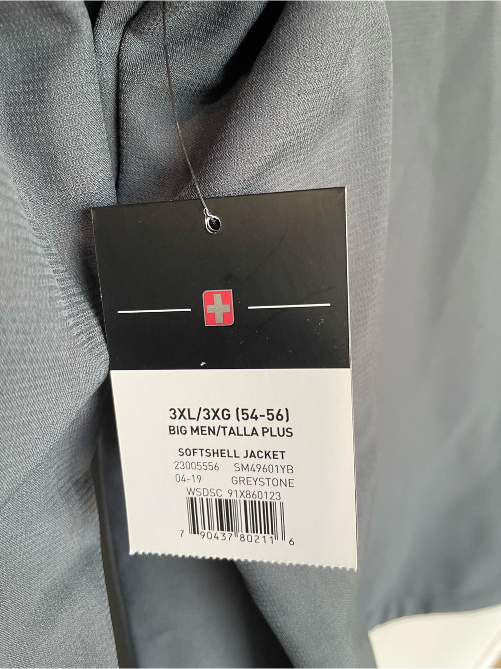 Swiss Tech Men's Slate Gray Softshell Performance Jacket - Picture 5 of 14